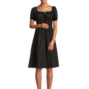 Stellah Black Smocked Dress